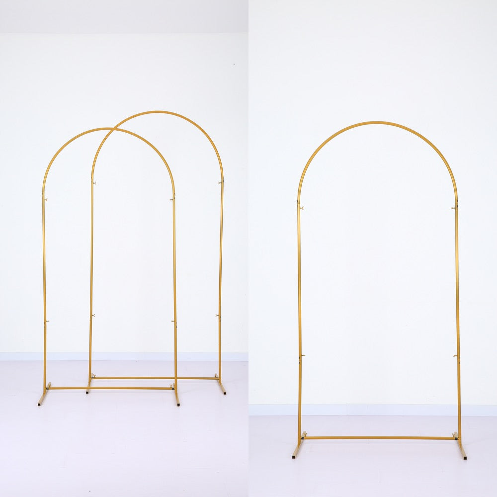 3pc Arch Iron Pipe Backdrop Stand