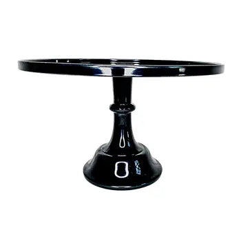 BLACK MELAMINE PEDESTAL CAKE STAND